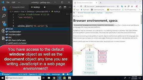 javascript.info The Modern JavaScript Tutorial Part 2: 1.1 Browser environment, specs
