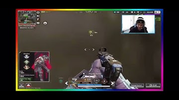 Apex mobile 1v4 clutch (streamer pov)