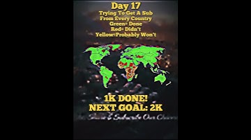 Trying To Get A Sub From Every Country, Day 17 #geography #world #countries #edit #shorts #subscribe