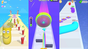 Juice Run vs Layer Man vs Layer Runer | All Levels Gameplay Walkthrough (iOS & Android)