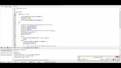 ATM Machine Program In C Language || Simple ATM Project | Learn Programming in C || CPP