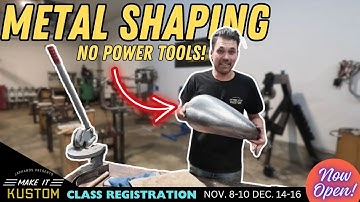 Beginner Metal Shaping How To Make Compound Curves EASY Shrinking Stump, Sand Bag, English Wheel
