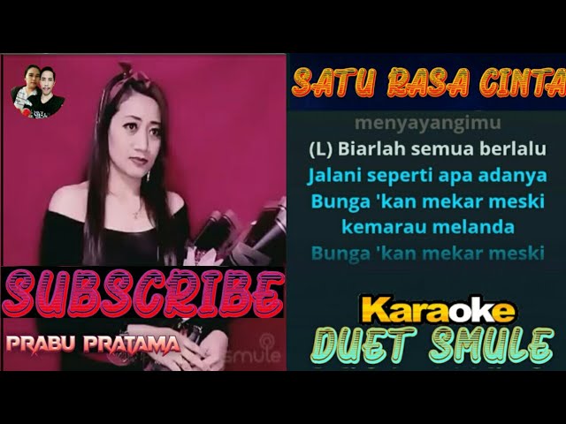 SATU RASA CINTA - DUET SMULE TANPA VOKAL COWOK || Difarina ft Fendik Adella 2023 class=