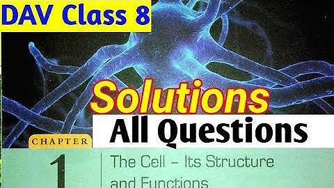 ||D.A.V Class 8 Ch-1 Cell-Its Structure & Functions Full solution||Study With Deep||D.A.V Class 8||