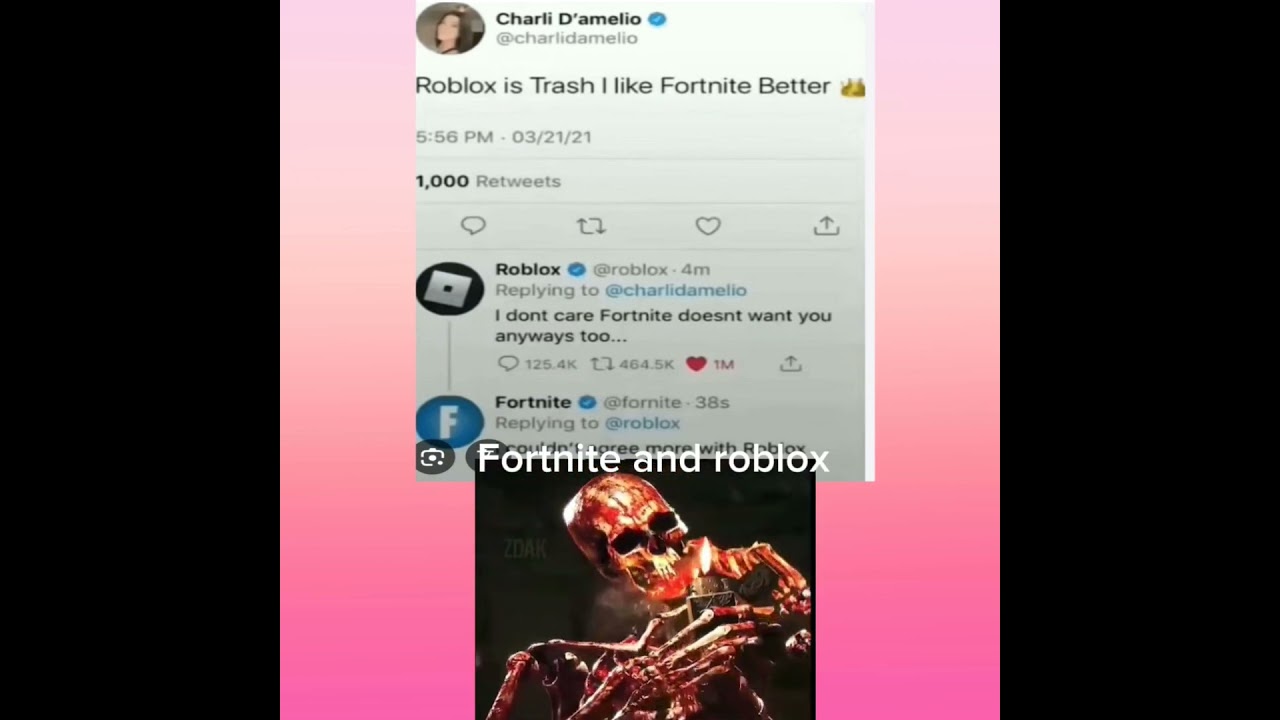 Roblox and Fortnite 🤣🤣 