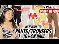 MYNTRA Trendy High Waist Pants Haul *Under Rs 699*  | Bootcut, Straight Fit & More | Renigraphy