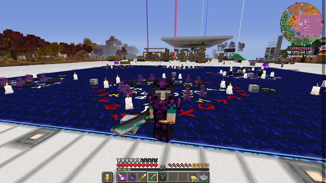 My Wither Farm on Create Above and Beyond and Looting a Dungeon - YouTube