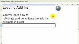 Excel 2003 AddIns- Free extra tools built into your Excel. All you need to do is switch them on Net Worth