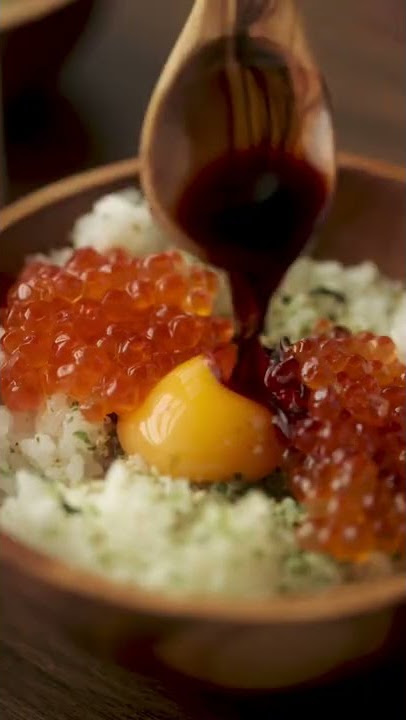 Tamago kake gohan with ikura