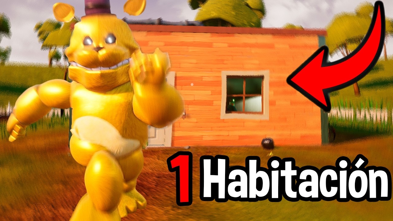Fredbear Pero la casa es UNA HABITACIÓN | Hello Neighbor