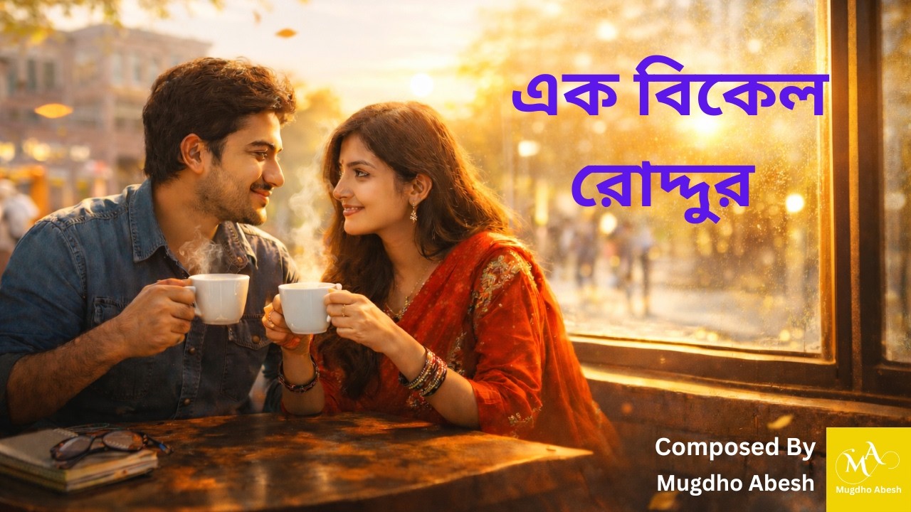 এক বিকেল রোদ্দুর | Romantic Bangla Song | Coffee & Campus Love Story ☕