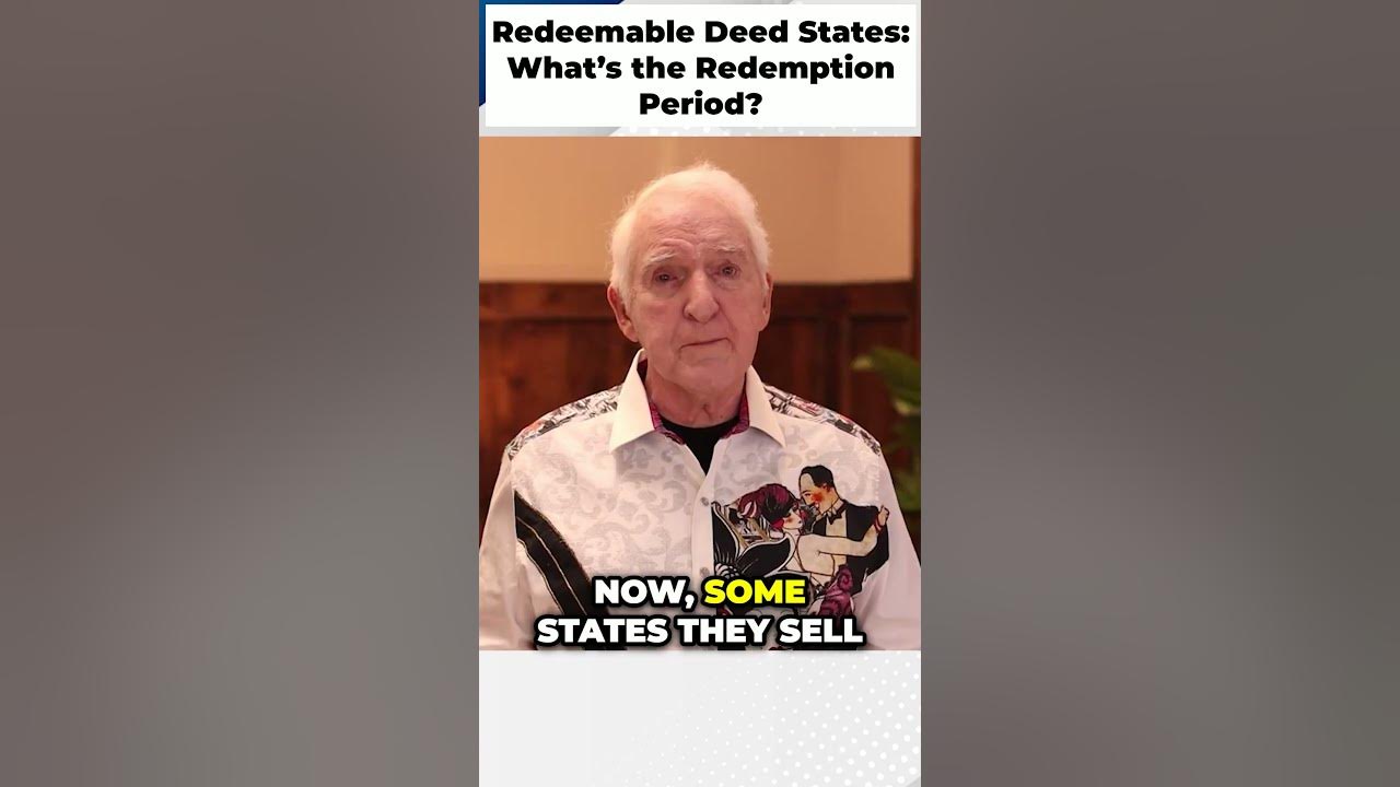Redeemable Deed States What’s the Redemption Period? YouTube