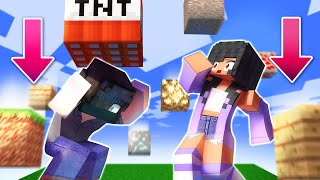 Minecraft but, the BLOCKS FALL AROUND US!