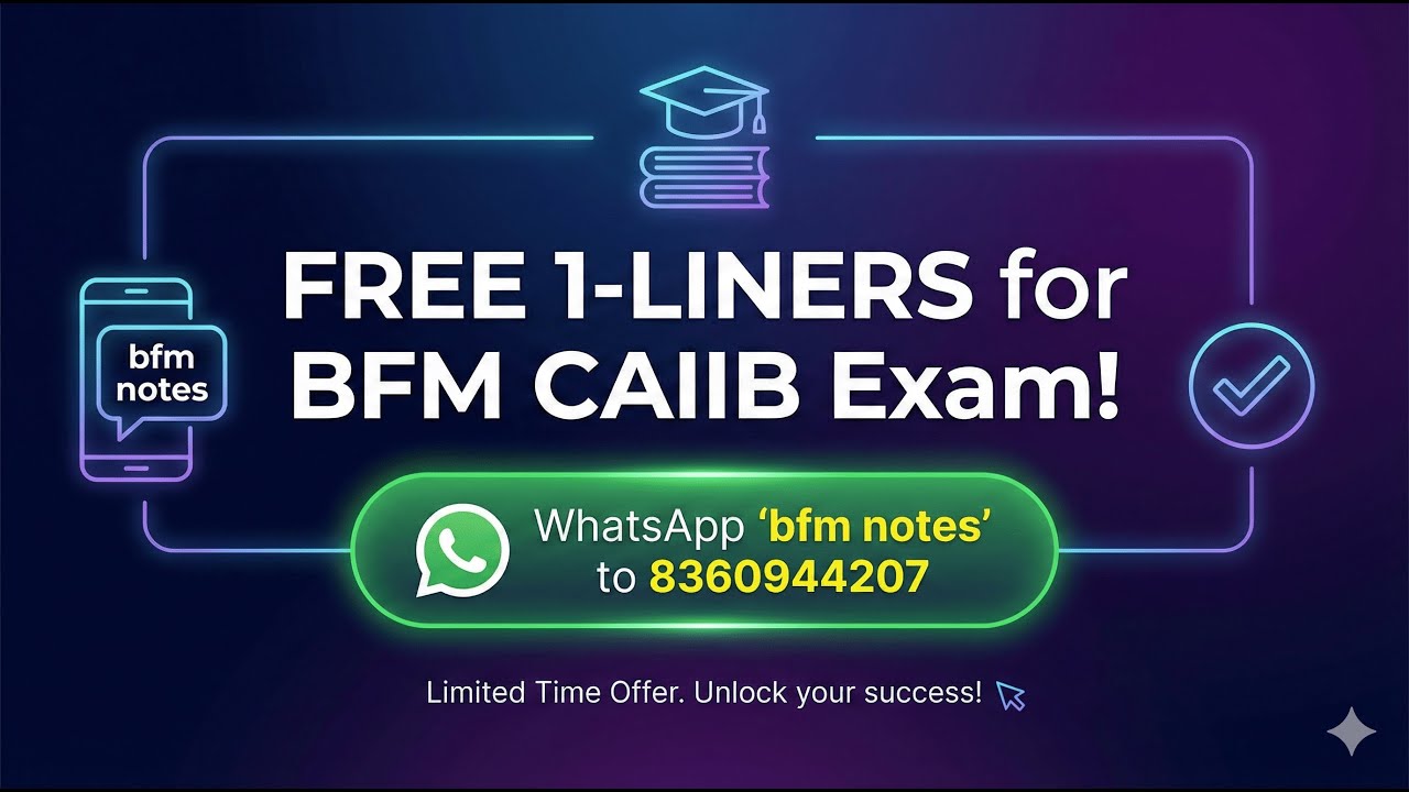 Caiib bfm mega class - caiib crash course