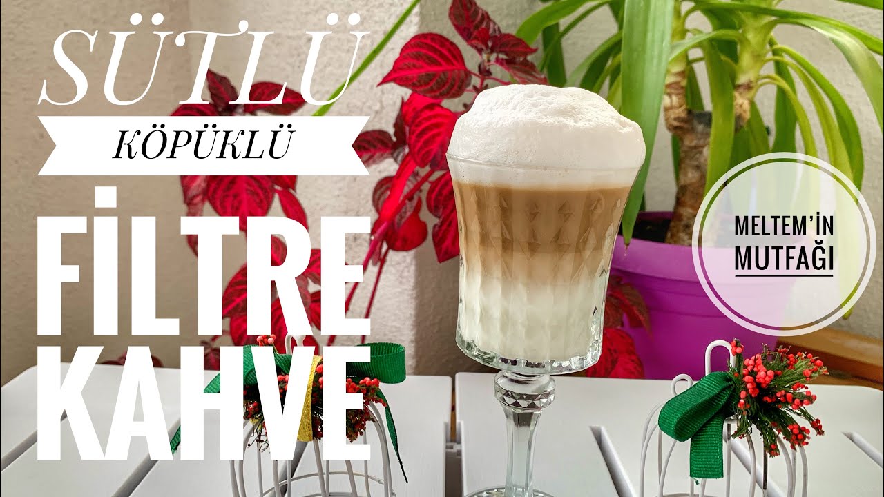 Evde Pratik SÜTLÜ KÖPÜKLÜ FİLTRE KAHVE Tarifi☕ Makinesiz Kahve Yapımı
