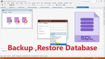 How to Backup and Restore Database With SQL SERVER Using VB.NET