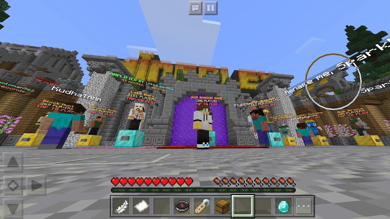 My Live stream of mcpe mineplex join now - YouTube