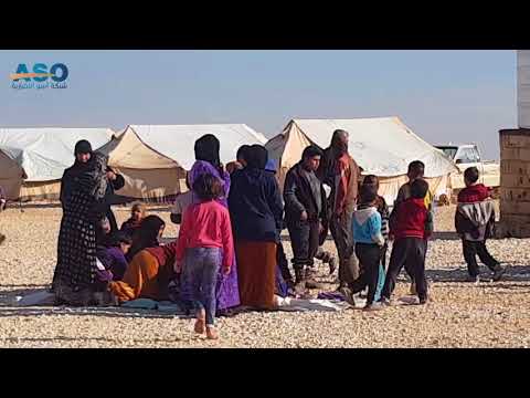 مخيم النازحين بين برد الشتاء و نقص في المساعدات