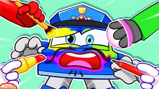 Seru Banget Main Bareng Ayah! 🤣💄 Si Kecil Bikin Ayah Jadi Kocak | RoboSquad Kartun Kids