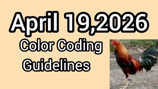 April 19,2026 Color Coding Guidelines 