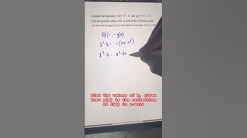 Find the values of k, given that the graph of g(x) is the reflection of the graph of f(x) | IB Math