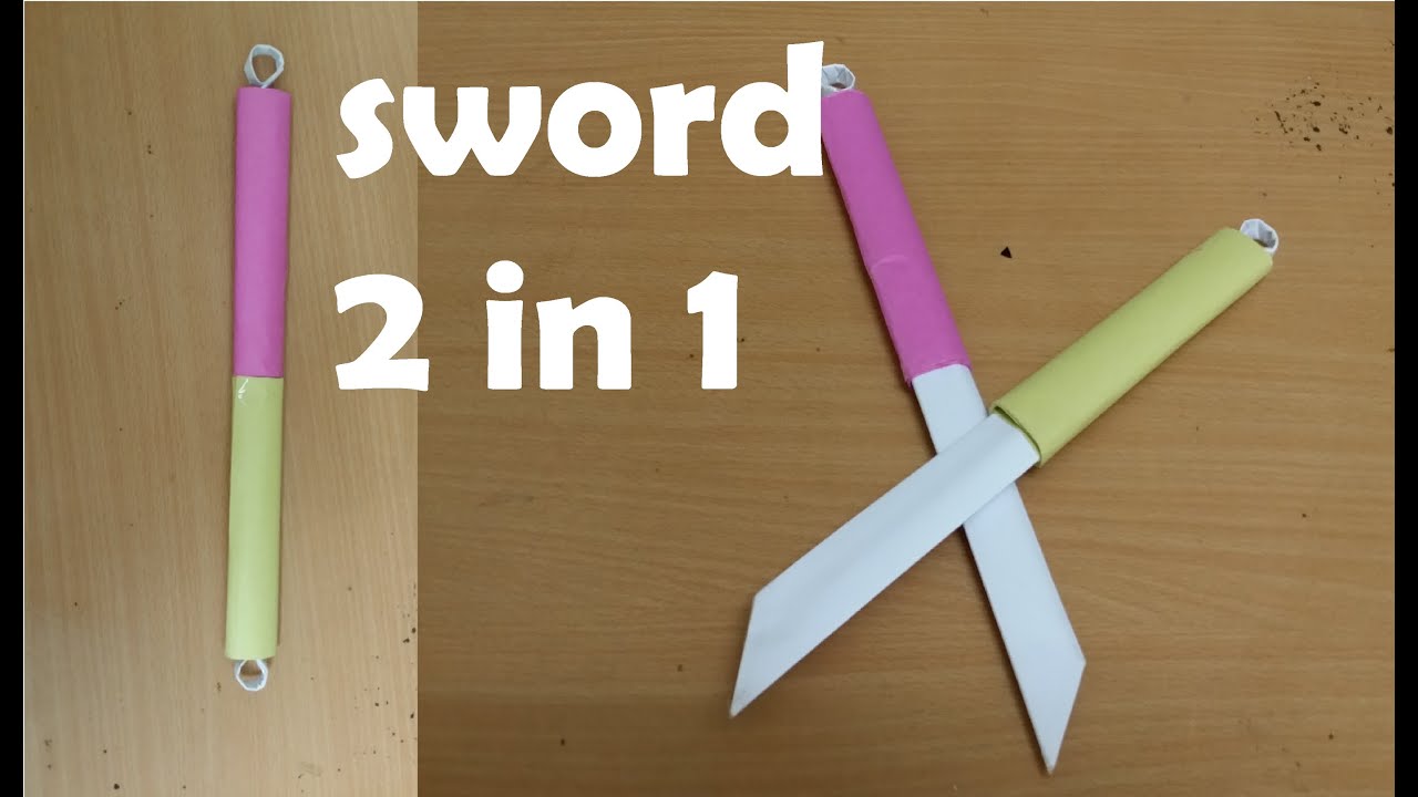 Origami Sword Step By Step Tutorial Origami Handmade