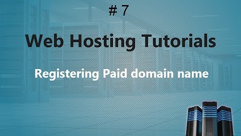 Web Hosting Training 7 | Registering free domain Name