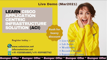 Cisco Application Centric Infrastructure - ACI || Who is central brain for any ACI solution || Demo