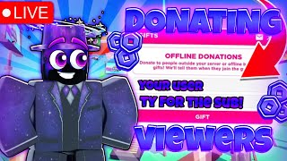 🔴LIVE🔴 DONATION CENTRAL GIVING FREE ROBUX OUT!!!