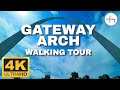 4k gateway arch st louis missouri usa  walking tour