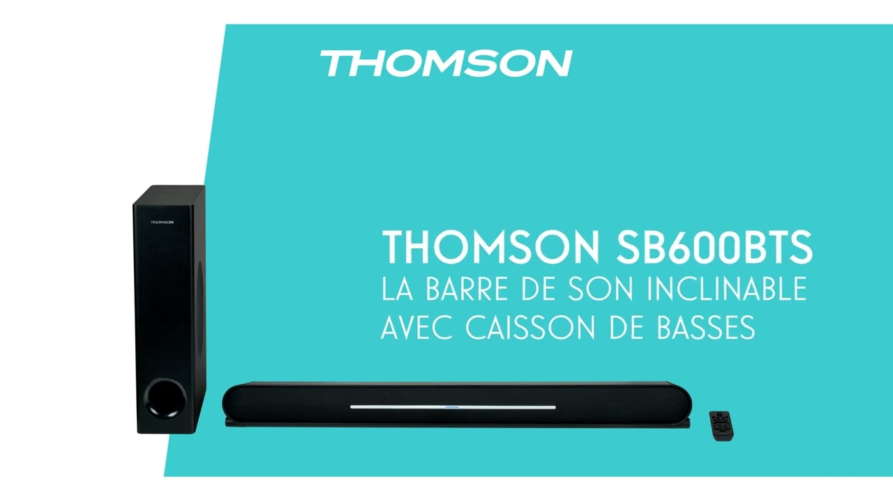 Barre de son avec caisson de basses filaire SB50BT THOMSON, Bigben - Le  Design Sonore pour tous, Audio, Thomson, Bigben Party, Bigben kids, Lumin'US, Colorlight