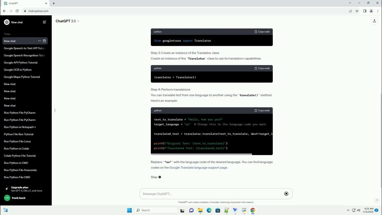 how to use google translate in python - YouTube