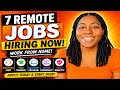 7 Remote Jobs Hiring NOW (Work From Home 2026) | Training + Non-Phone Jobs