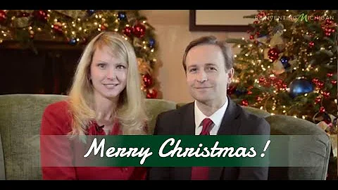 Lt. Gov. Brian Calley and Julie Calley wish Michig...