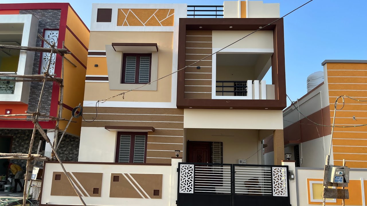 3 BHK DUPLEX MODEL HOUSE KARUMANDAPAM, TRICHY. civilengineering modular compacthouses 