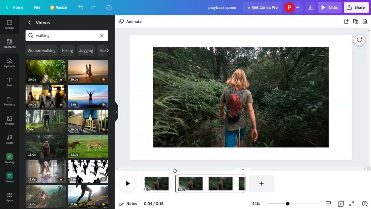 Learn how to change playback speed of videos in canva youtube