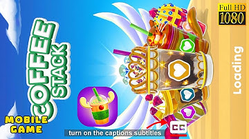 "COFFEE STACK" Mobile Game: Pod Holder, Exchange, Able Mugs and Review Official Rollic (iOS,Android)