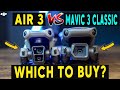 DJI AIR 3 vs DJI Mavic 3 Classic | FULL COMPARISION