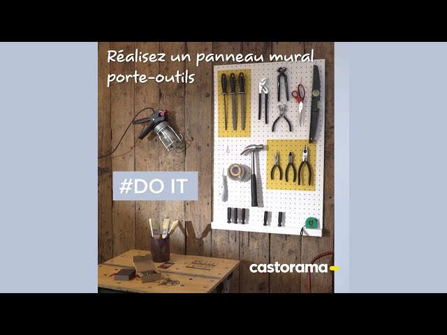 DIY : Réalisez un panneau mural porte-outils - Castorama 