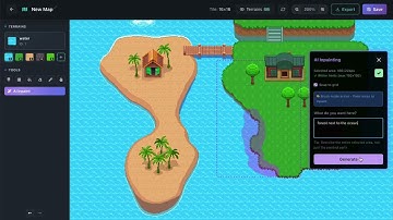 Pixel art map creator in the browser