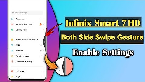 How To Enable Both Side Swipe Gestures In Infinix Smart 7 HD | Infinix Smart 7 HD Gestures Enable