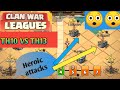 #CWL TH10 VS TH13 Attacks | CWl Best attacks| Clash of clans.