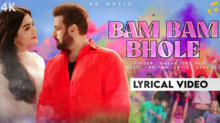 Bam Bam Bhole (Lyrics) - Sikandar | Salman Khan & Rashmika Mandanna | Pritam | Shaan & Dev Negi