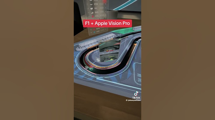 F1 Racing on Apple Vision Pro #applevision #apple #f1