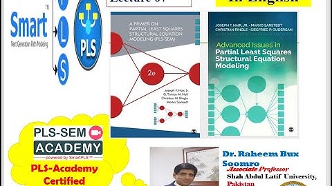 SmartPLS-SEM: Lecture 07 Introduction to Books on Smart PLS