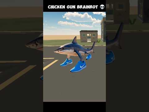 ITALIAN BRAINROT ANIMALS IN CHICKEN GUN 💀 #chickengun #shortvideo