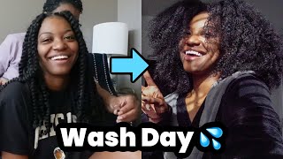 Passion Twist Takedown w/Mom + New products Wash Day experiment ? | VLOG STYLE