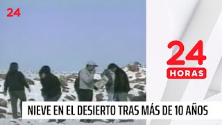 Cayó nieve en el desierto más árido tras más de 10 años