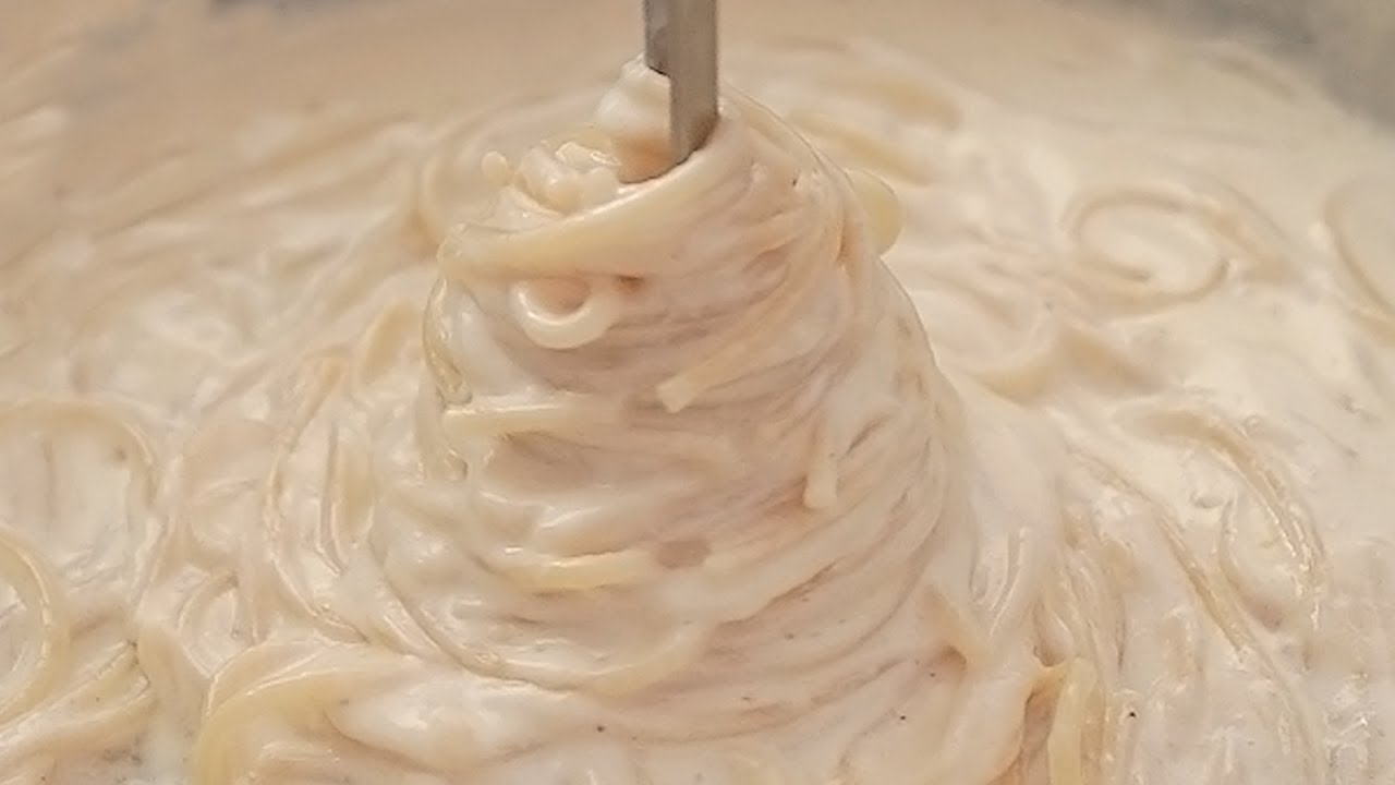 ⁣진한~레스토랑 크림 파스타! 비법공개! (꾸덕한 크림 스파게티 만들기, Easy Cheese Creamy Pasta, White Sauce Spaghetti Recipe)