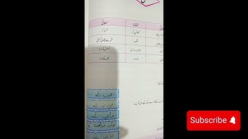 Urdu Class 4 chapter 4 full exercise #subscribetomychannel #support #education